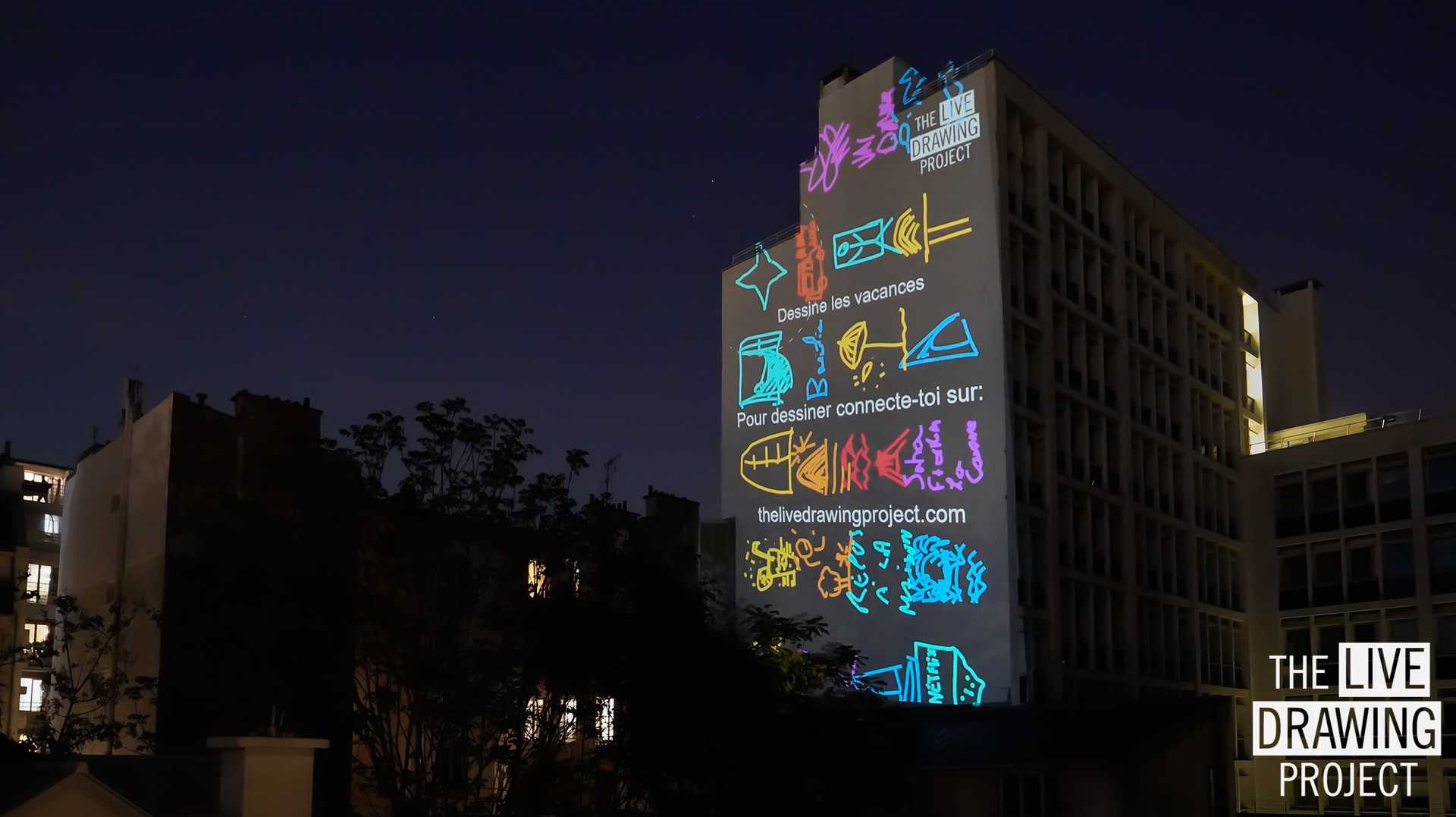 Picture of a videoprojection on the 26th of April